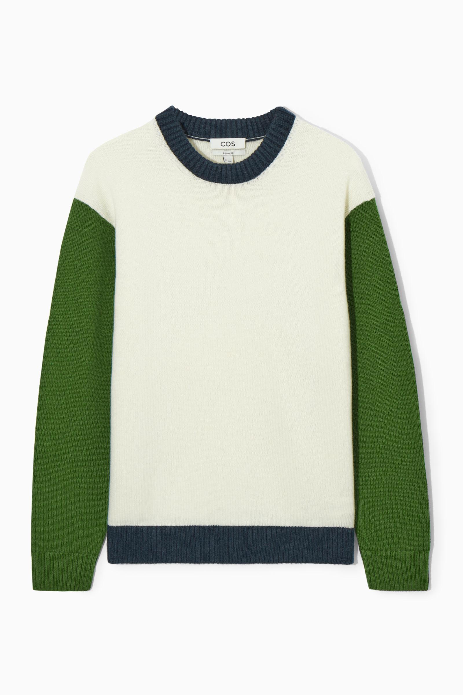 Cos colour block jumper clearance