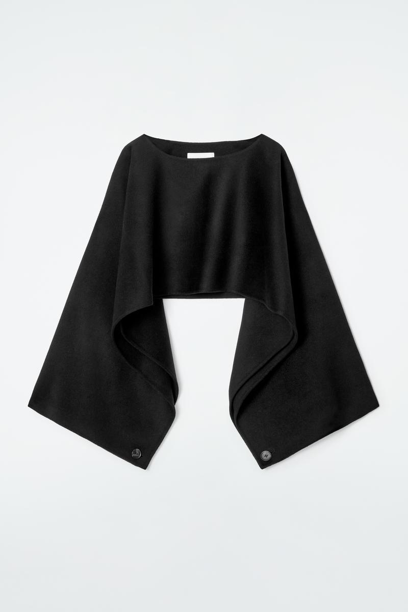 ジャケット・アウター COS WOOL MIX HYBRID CAPE COS Wool Mix Hybrid Cape | endource