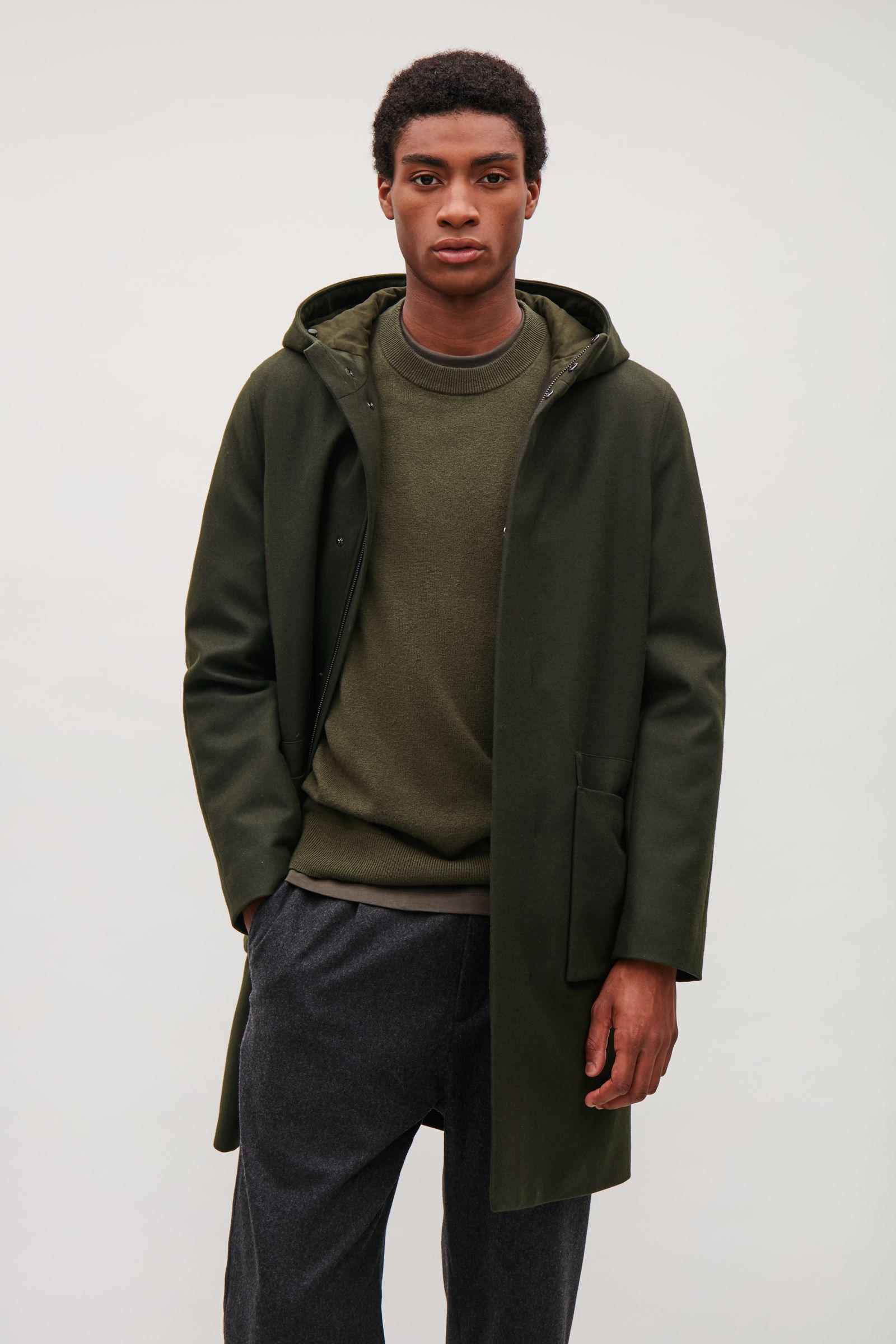 mens wool anorak