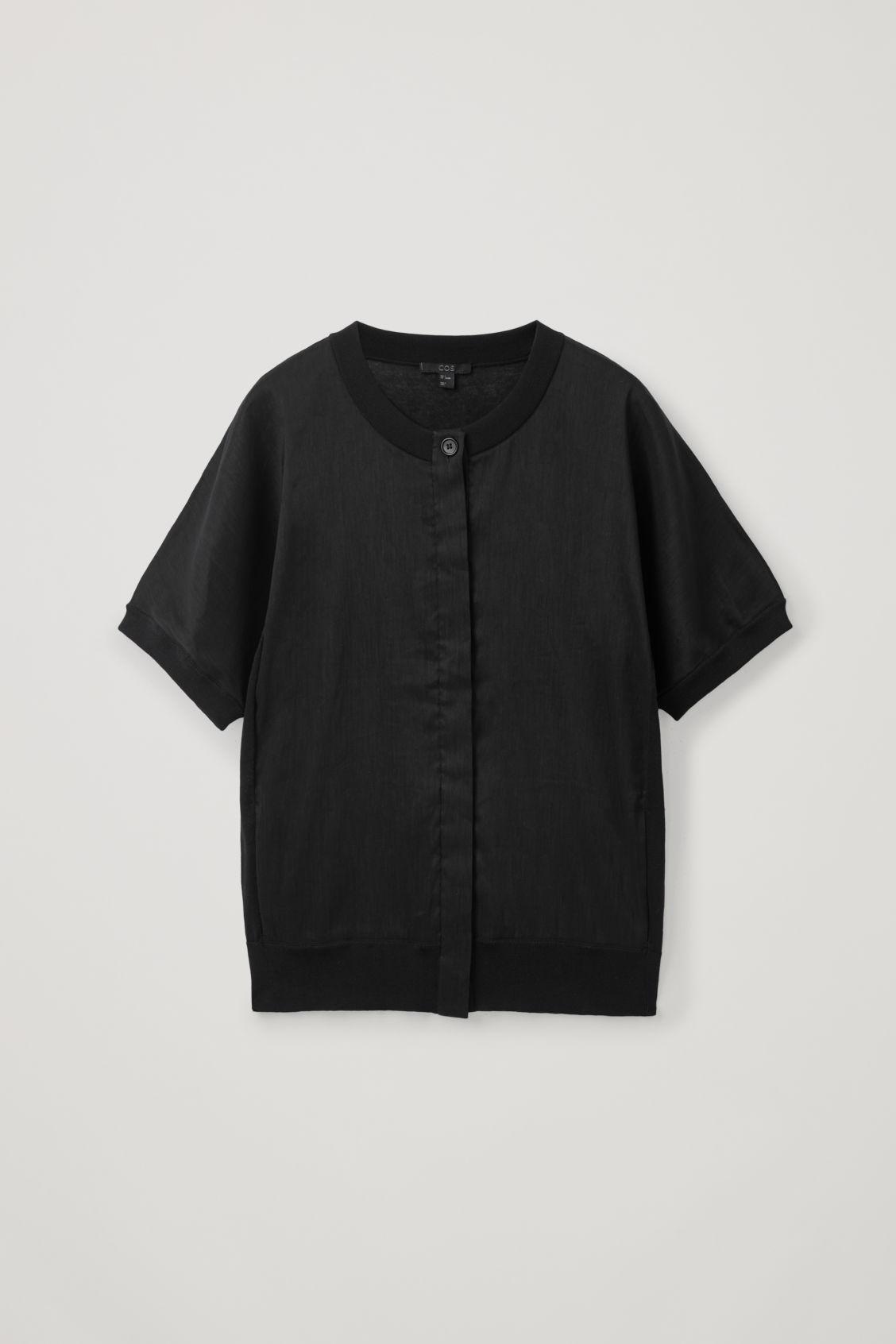 cos short sleeve cardigan