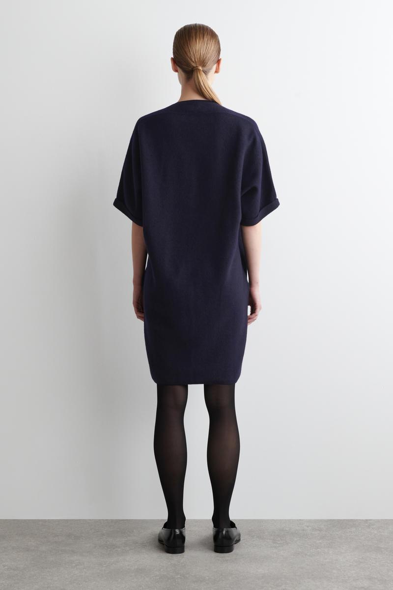COS Sculpted Merino Wool Mini Dress in Black Lyst