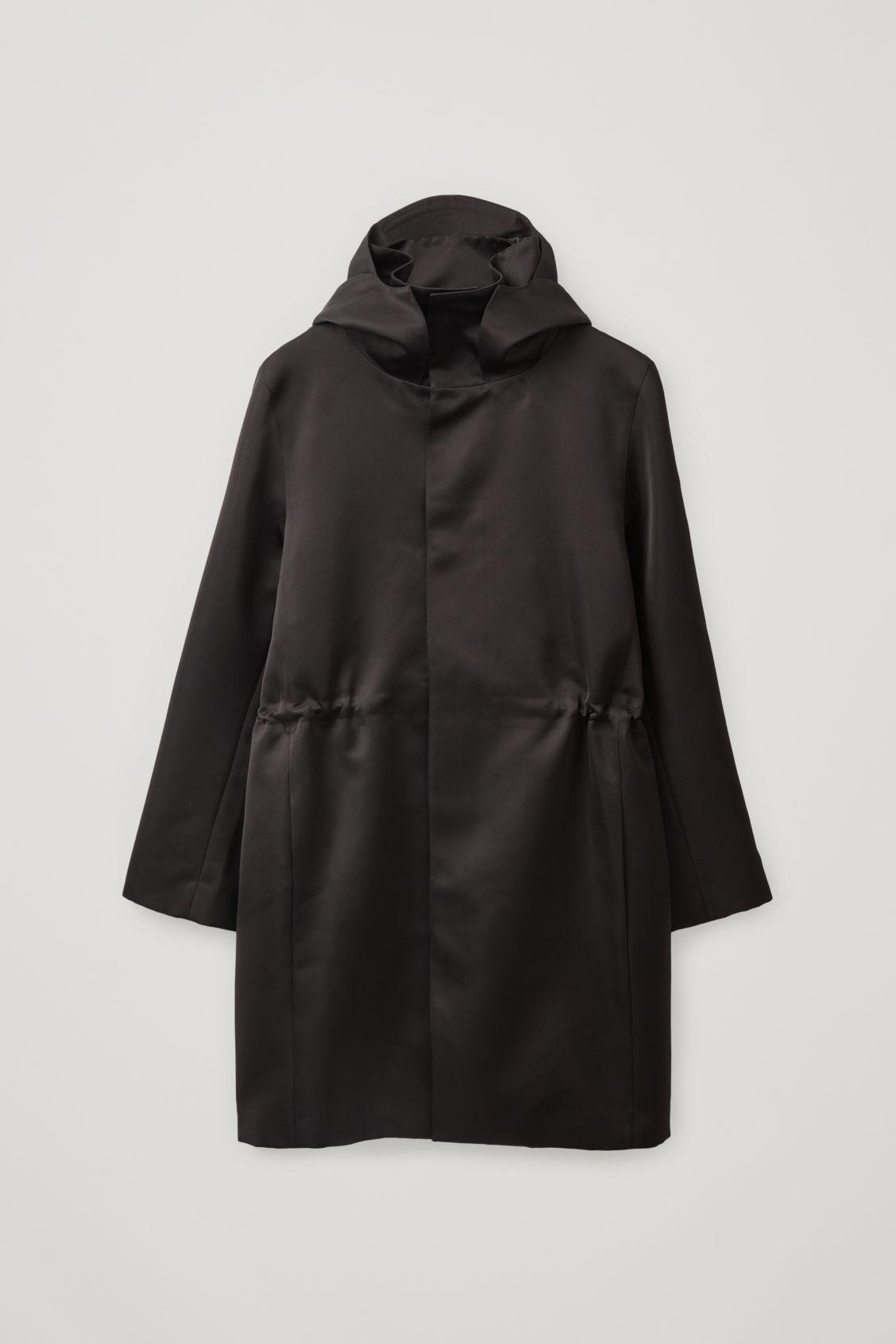 parka with drawstring waist