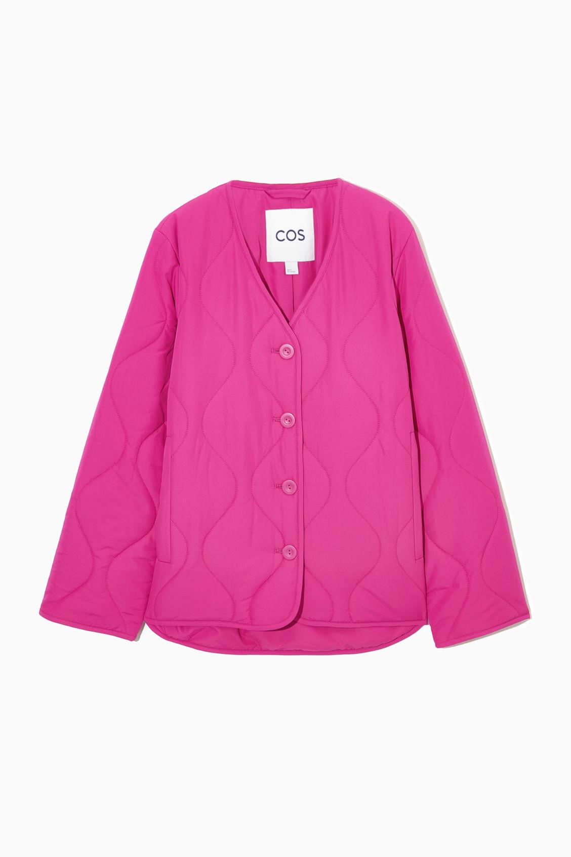 COS Padded Liner Jacket in Pink Lyst