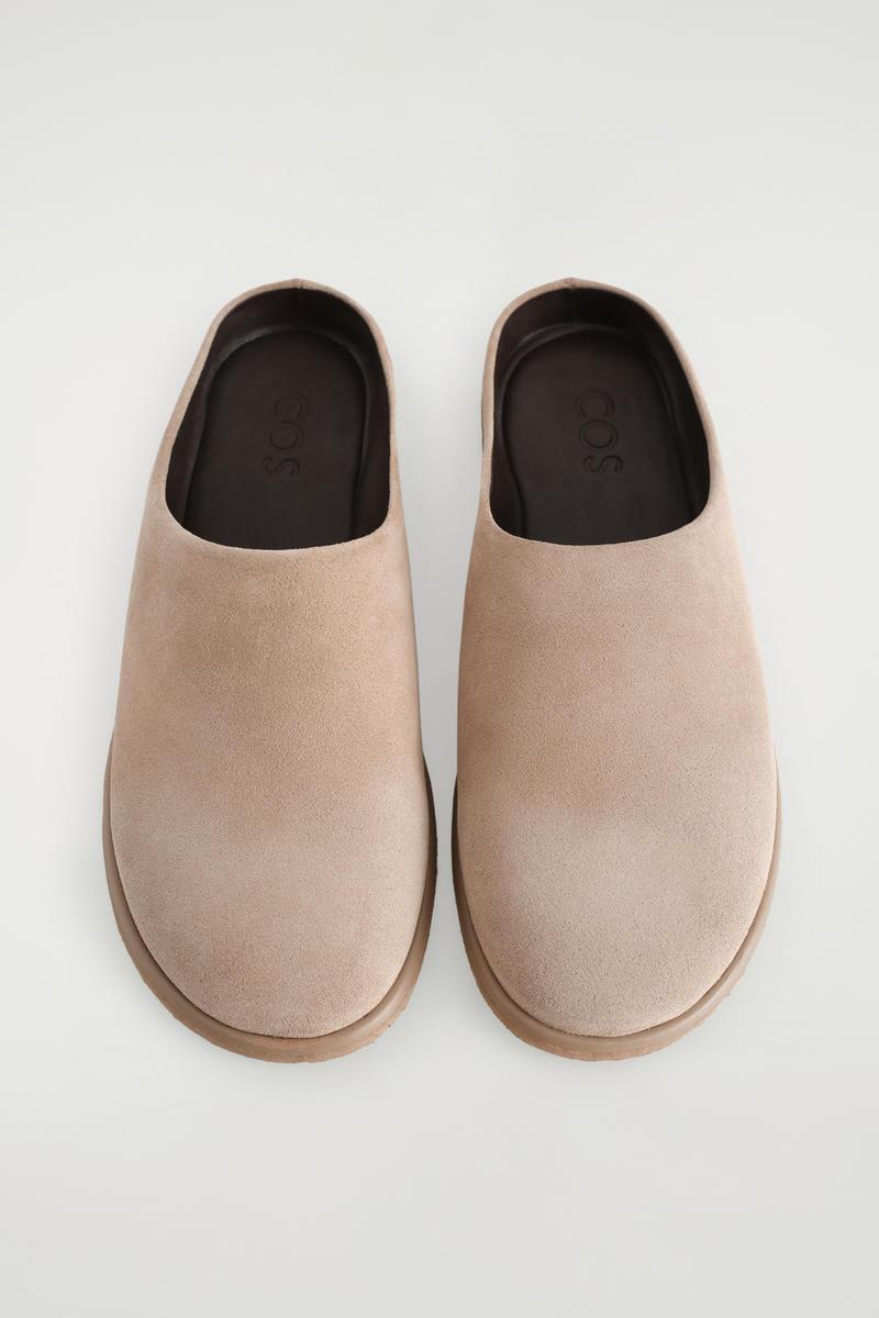 Cos Mule Trainers COS Suede Mules In Natural For Men Lyst UK