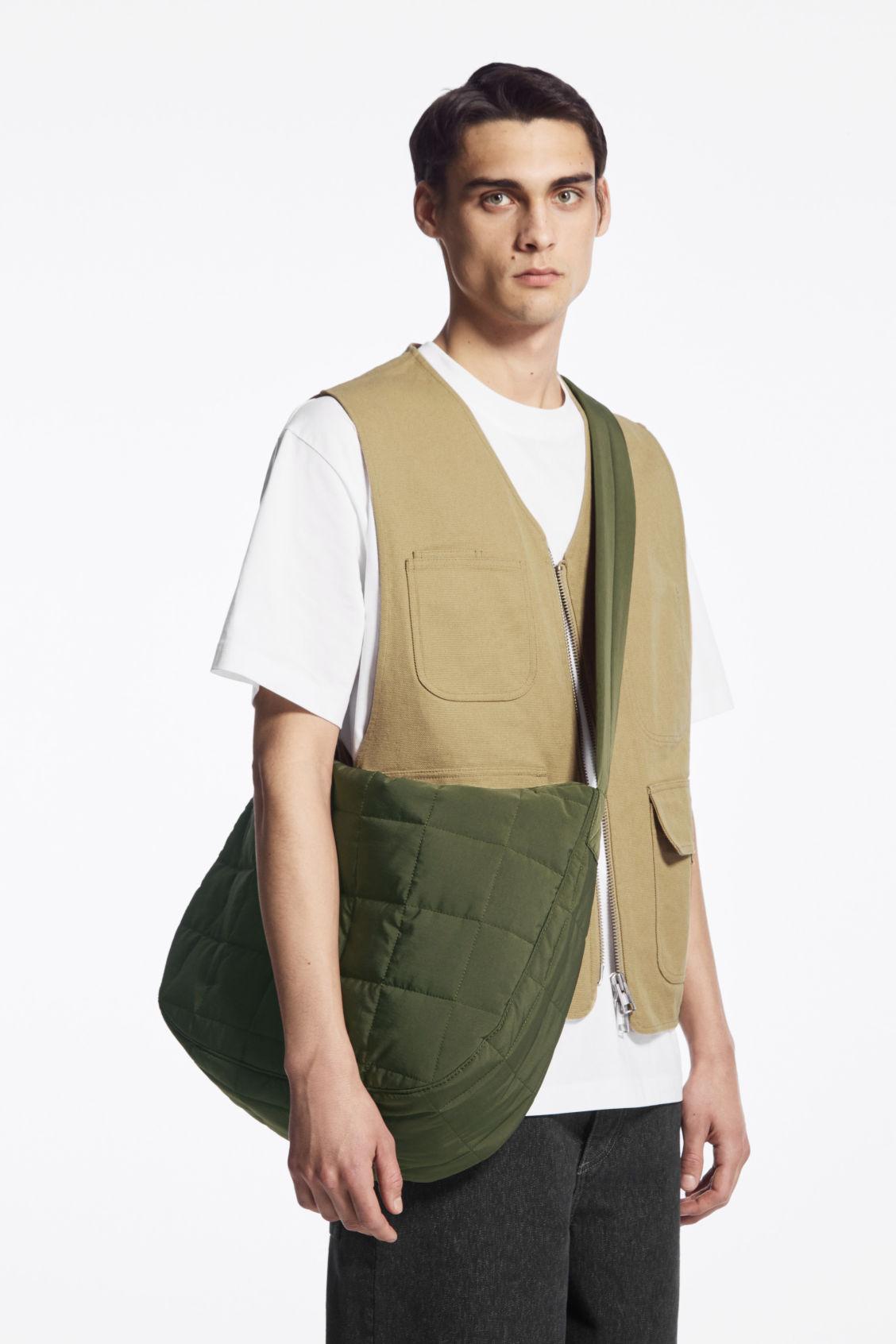 COS Quilted Messenger - Ripstop in Green for Men | Lyst
