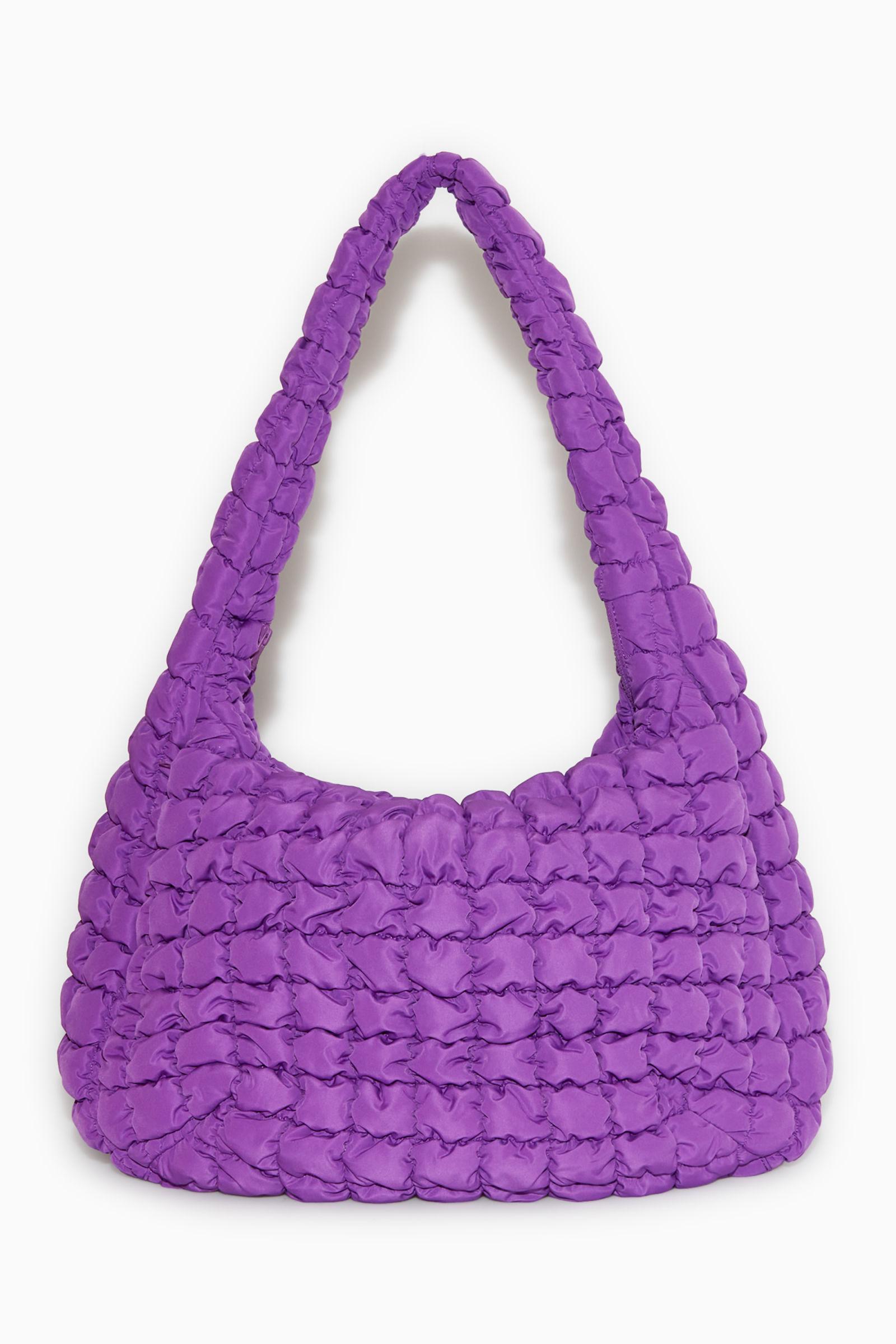 【COS】 Quilted Oversized Shoulder Bag : Purple COS Shoulder Bag in Purple | Lyst