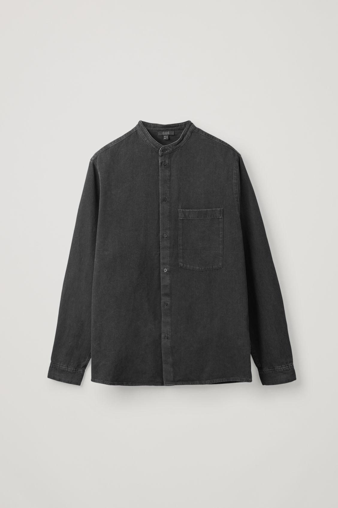 denim grandad shirt