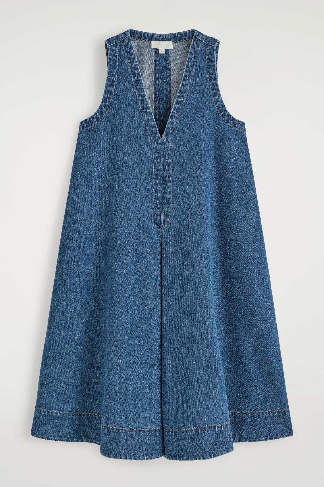 COS Denim A-Line Mini Dress in Blue | Lyst COS Denim A-Line Mini Dress in Blue | Lyst