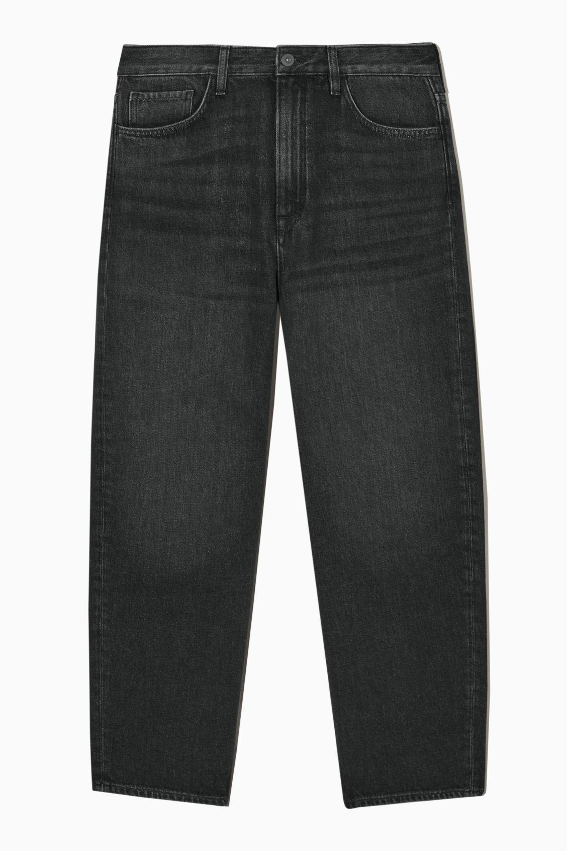 COS Tapered Ankle-length Jeans in Black | Lyst