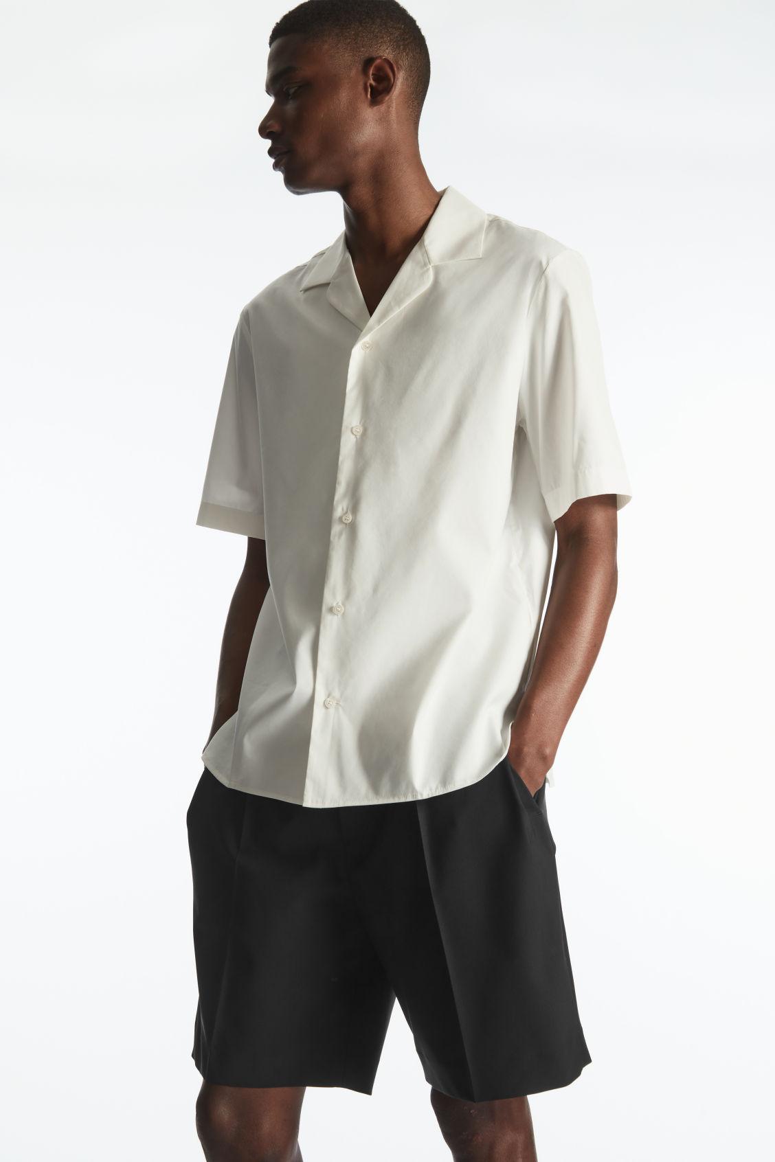 Cos silk store cotton polo shirt