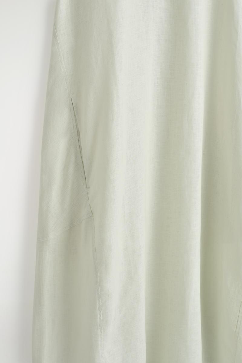 COS Elasticated-Hem Linen Maxi Dress in White | Lyst