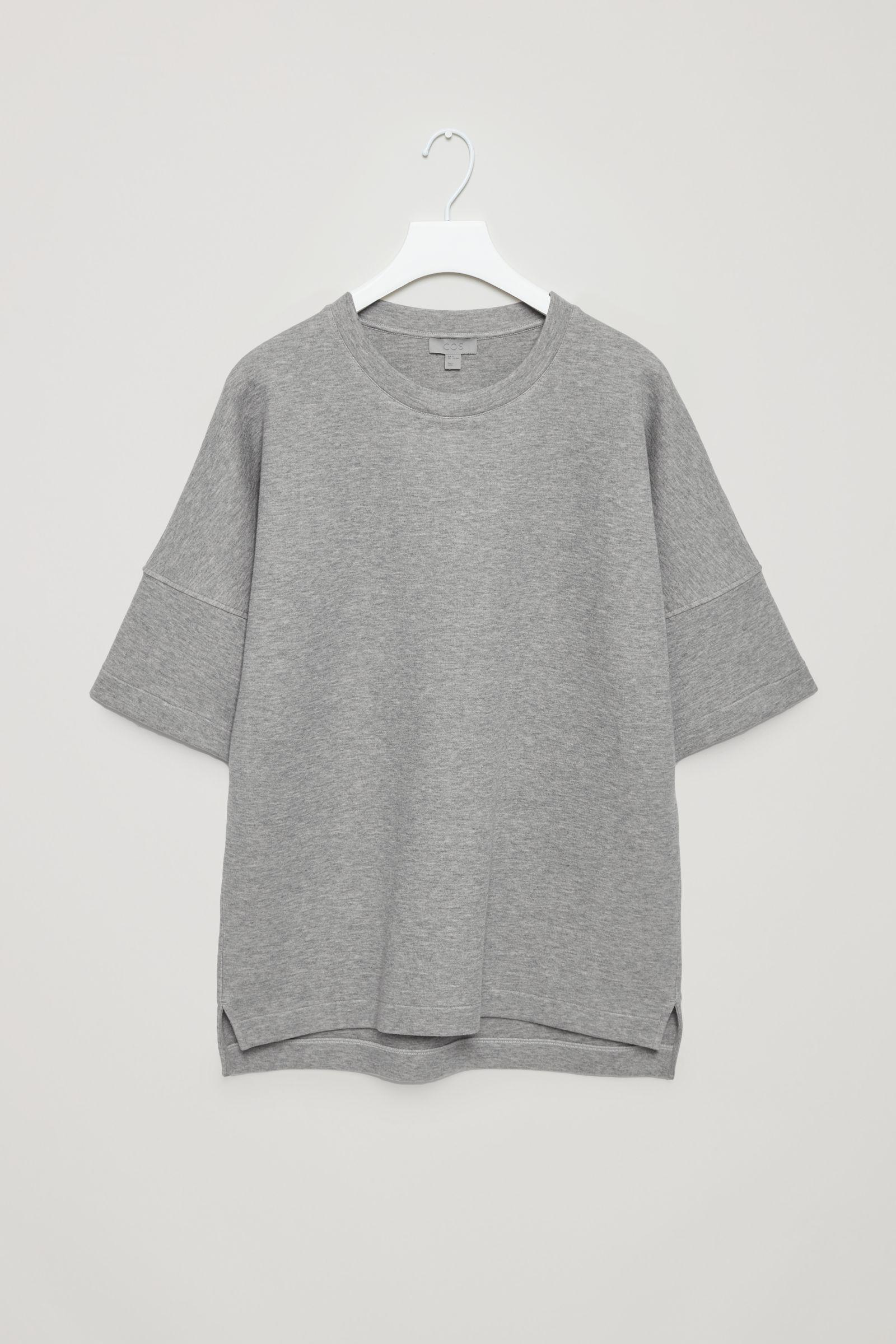 COS Oversized Short sleeve Sweatshirt in Grey for Men Lyst UK
