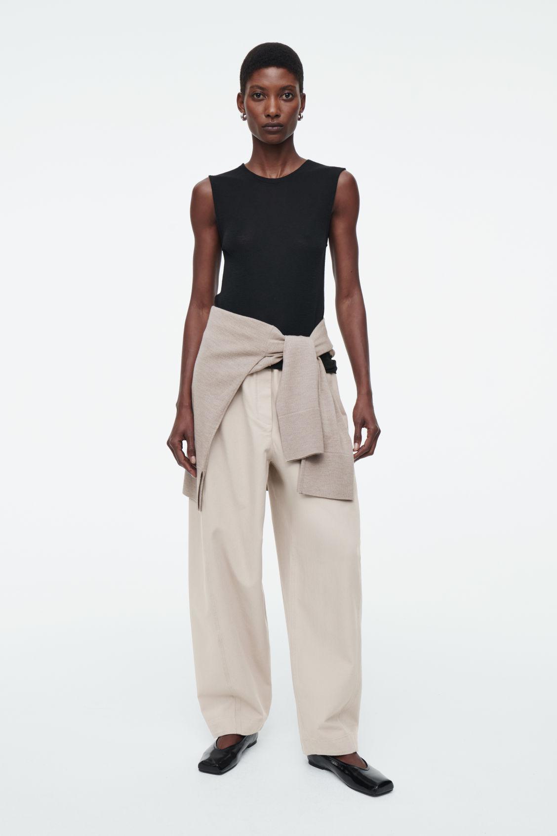 cos-Brown-Barrel-Leg-Cotton-