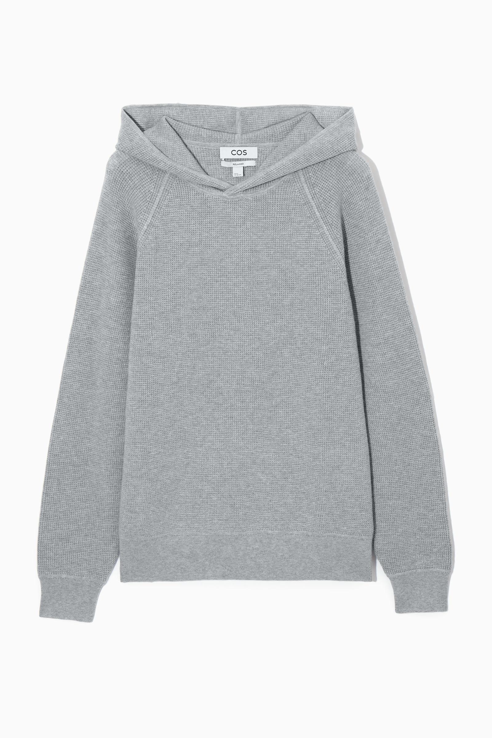 Waffle knit Cashmere blend Hoodie