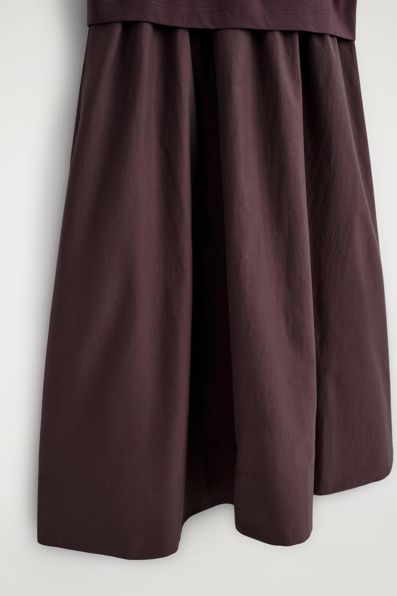 cos a line contrast skirt dress COS A-Line Contrast Skirt Dress