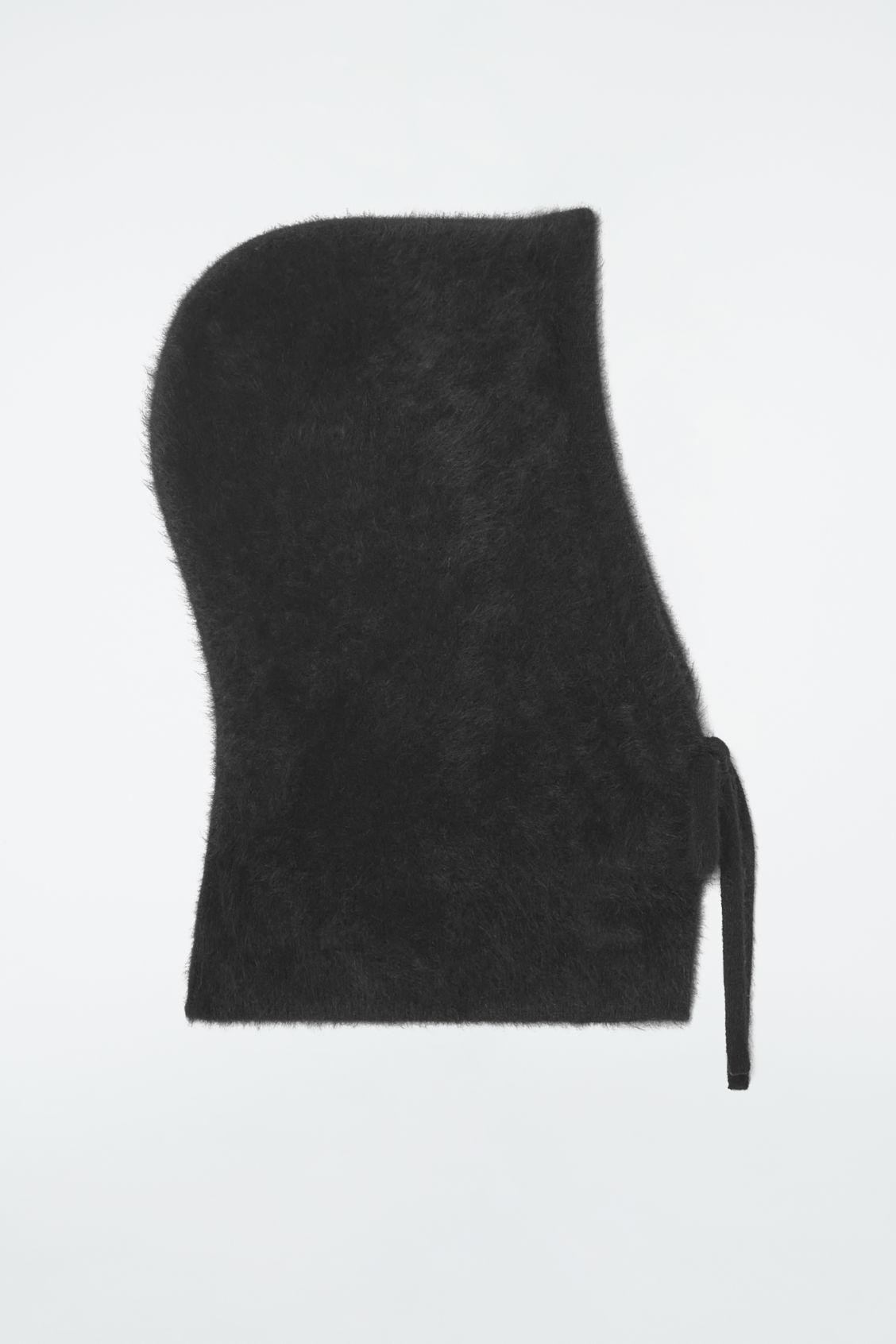 COS Textured Pure Cashmere Balaclava in Black | Lyst