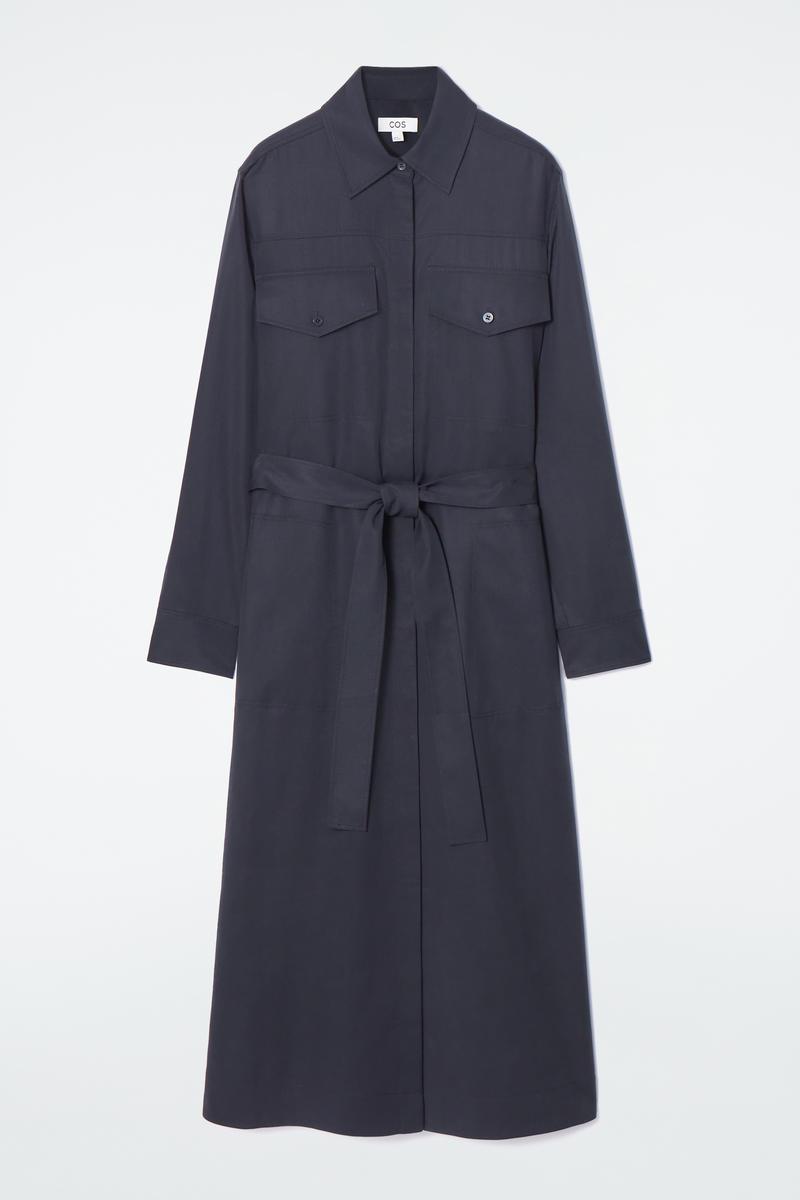 short white dress with long sleeves Camille