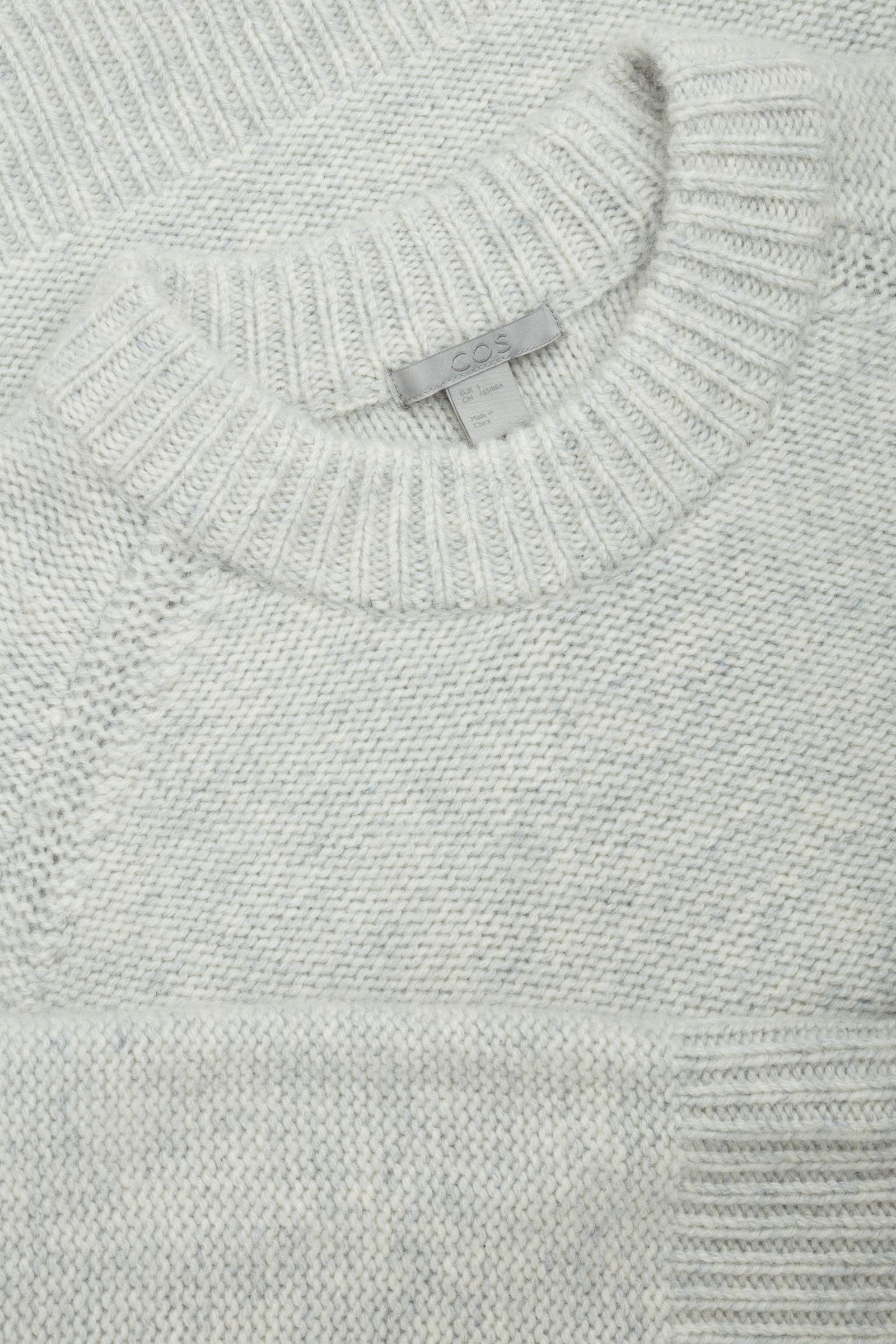 light grey cashmere jumper