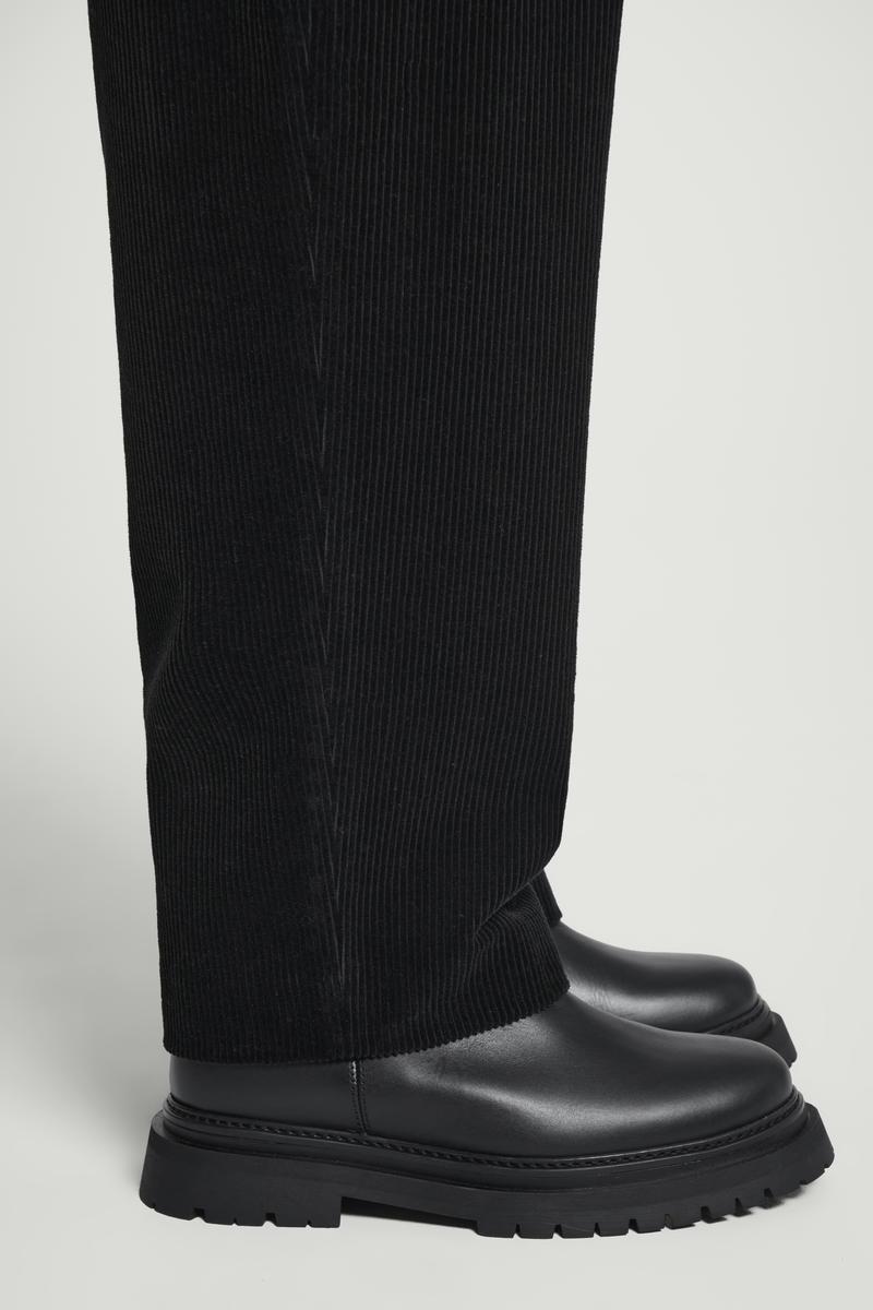 COS Leather Moto Boots in Black for Men | Lyst