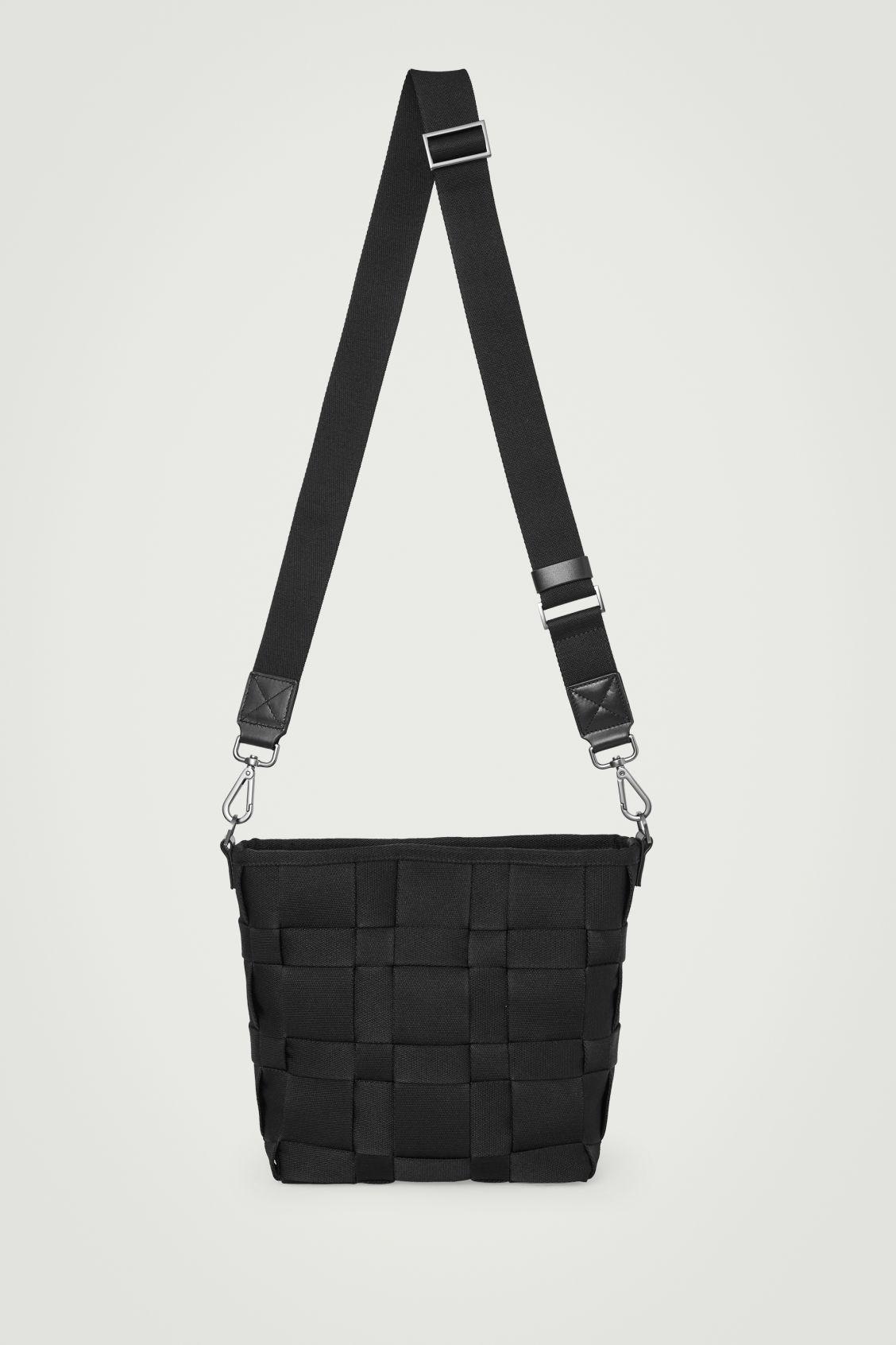 cos-Black-Mini-Woven-Crossbody