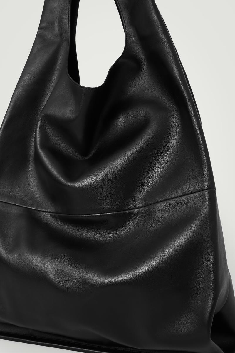 COS SLOUCHY TOTE - LEATHER ブラック COS Slouchy Tote - Leather in Black for Men | Lyst
