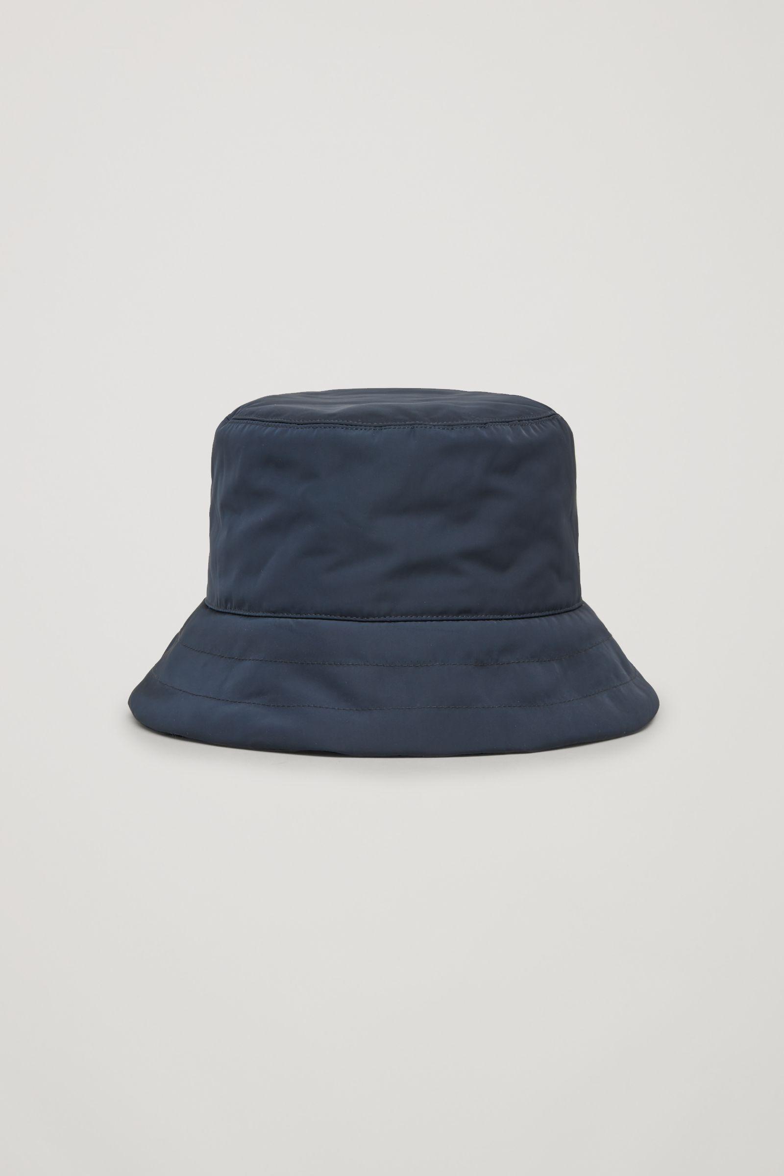COS Synthetic Padded Bucket Hat in Navy (Blue) | Lyst