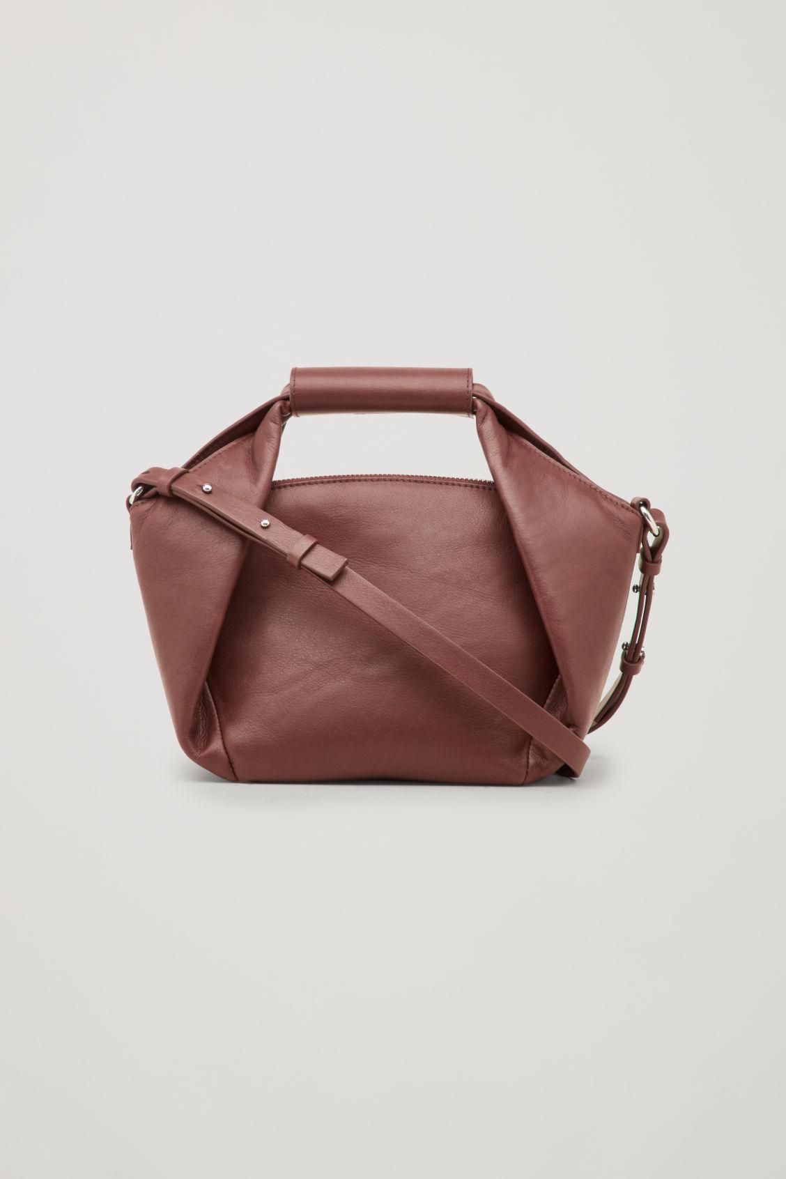 COS Origami-leather Shoulder Bag in Purple | Lyst