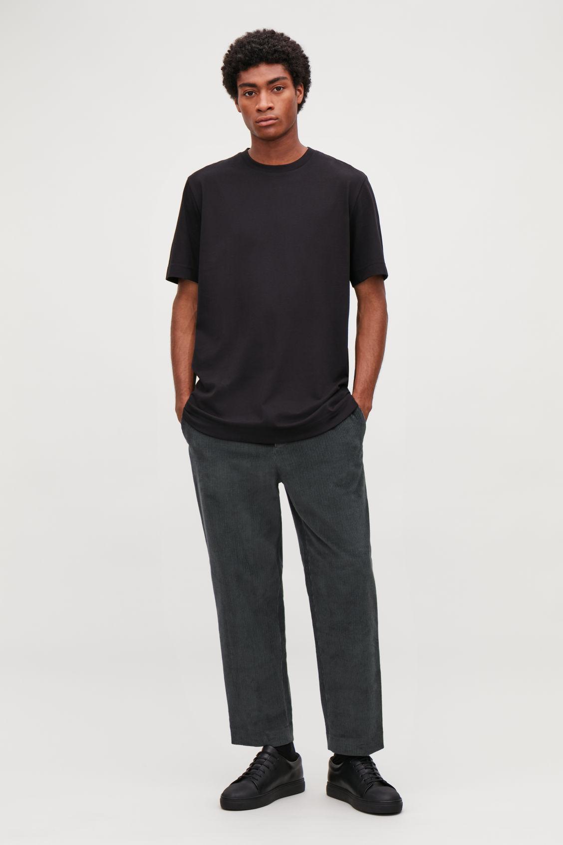 tapered corduroy trousers