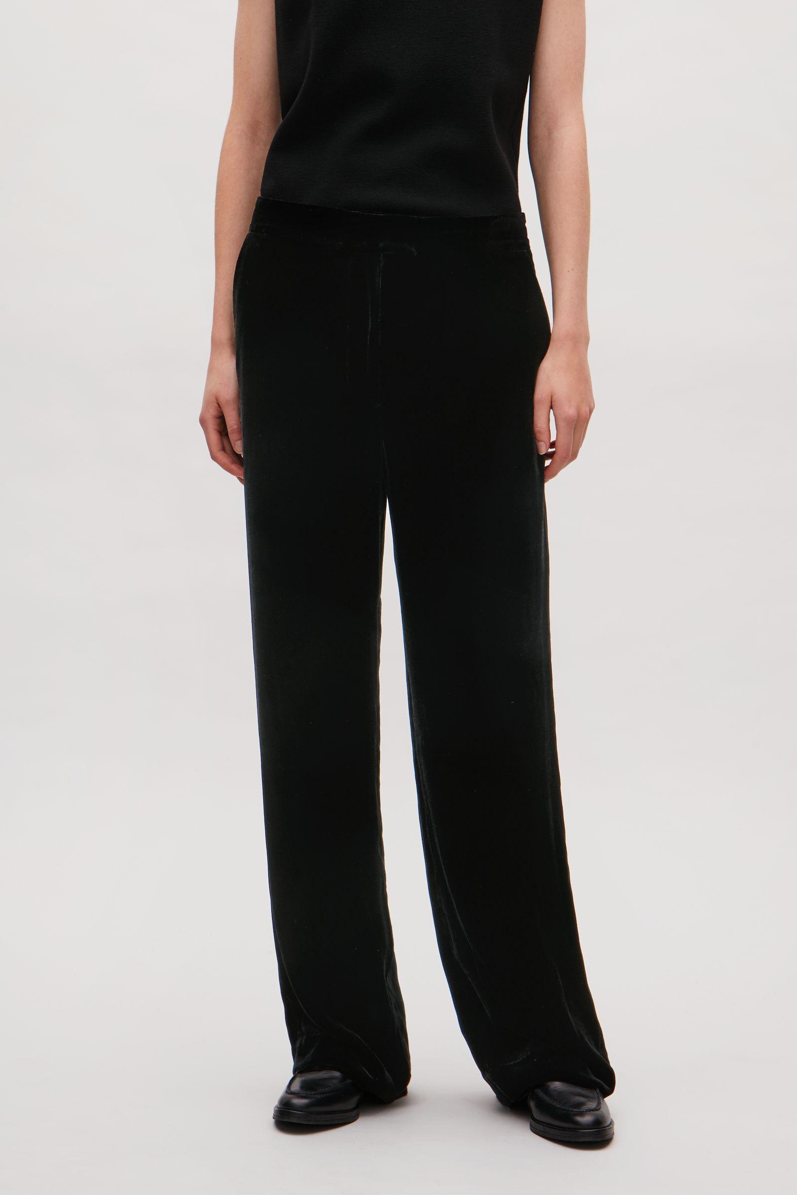 COS Velvet Trousers in Black | Lyst COS Velvet Trousers in Black | Lyst