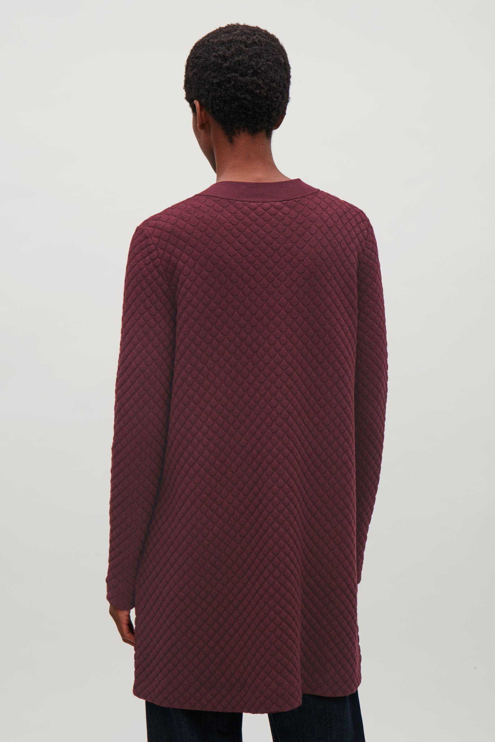 cos textured knit cardigan