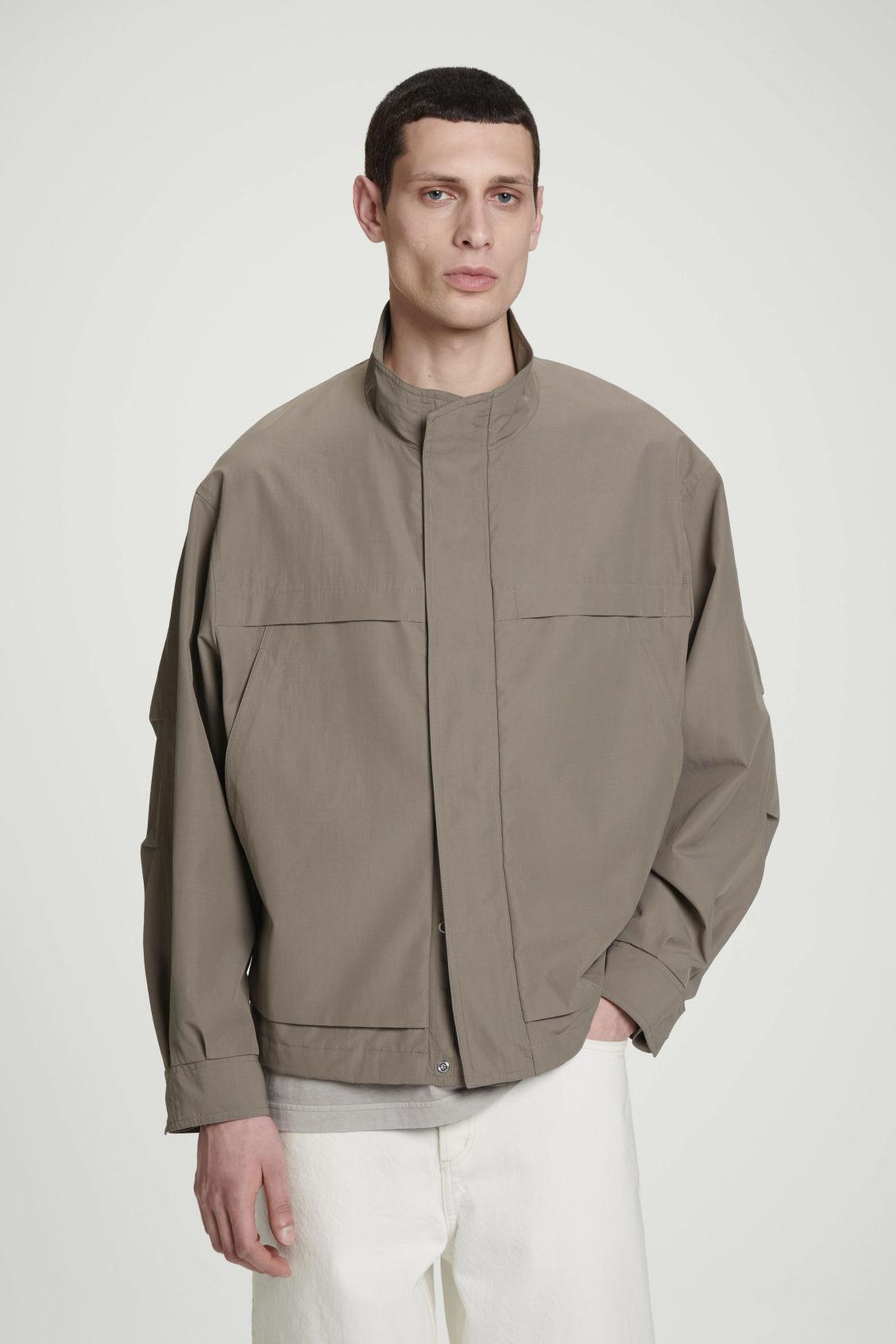 cos-Beige-Twill-Utility-Bomber