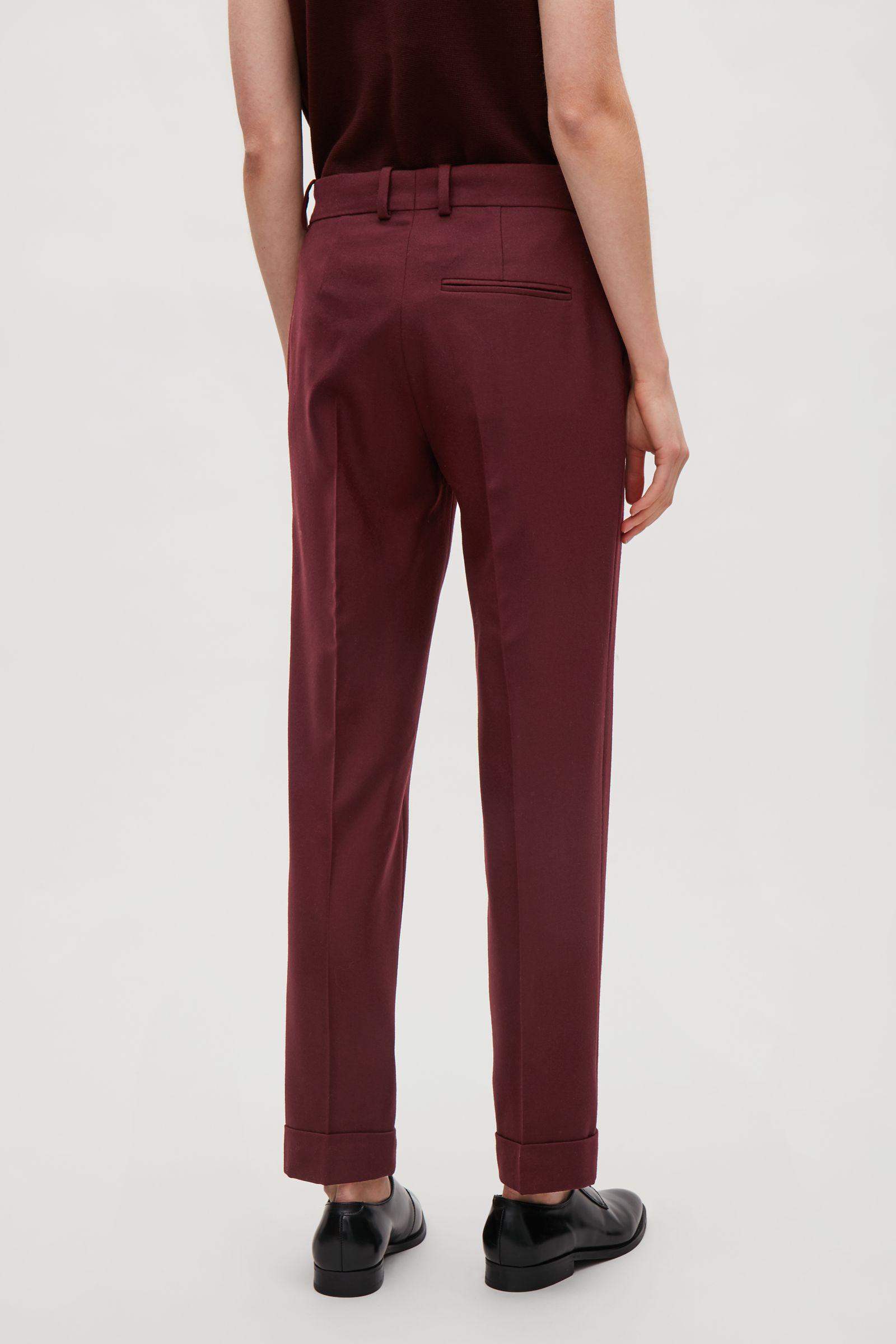 COS Straight-leg Wool Trousers in 