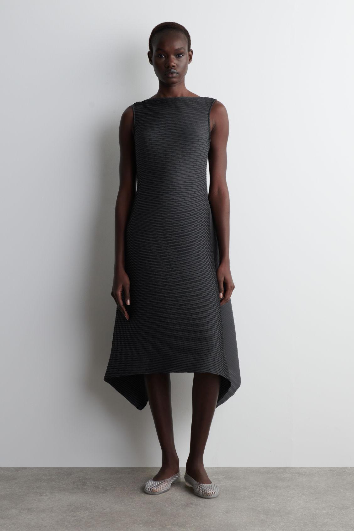 cos voluminous textured midi dress nlmarilyn on LTK
