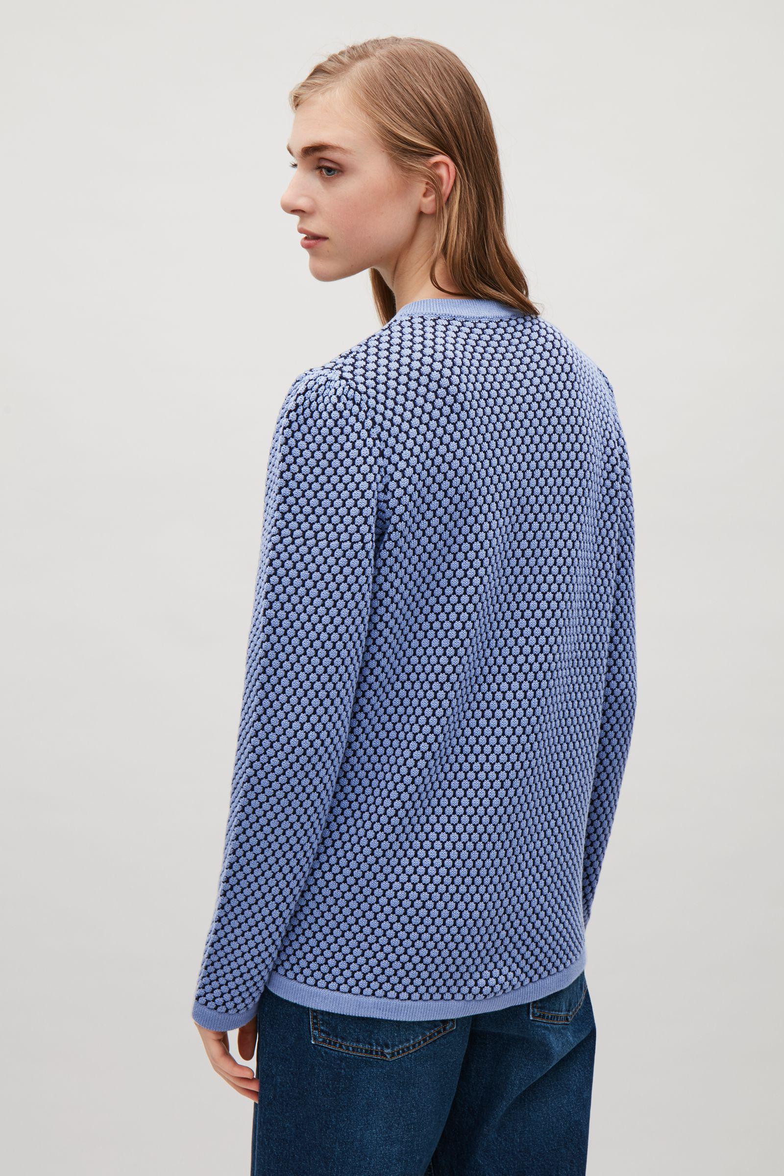 cos blue cardigan