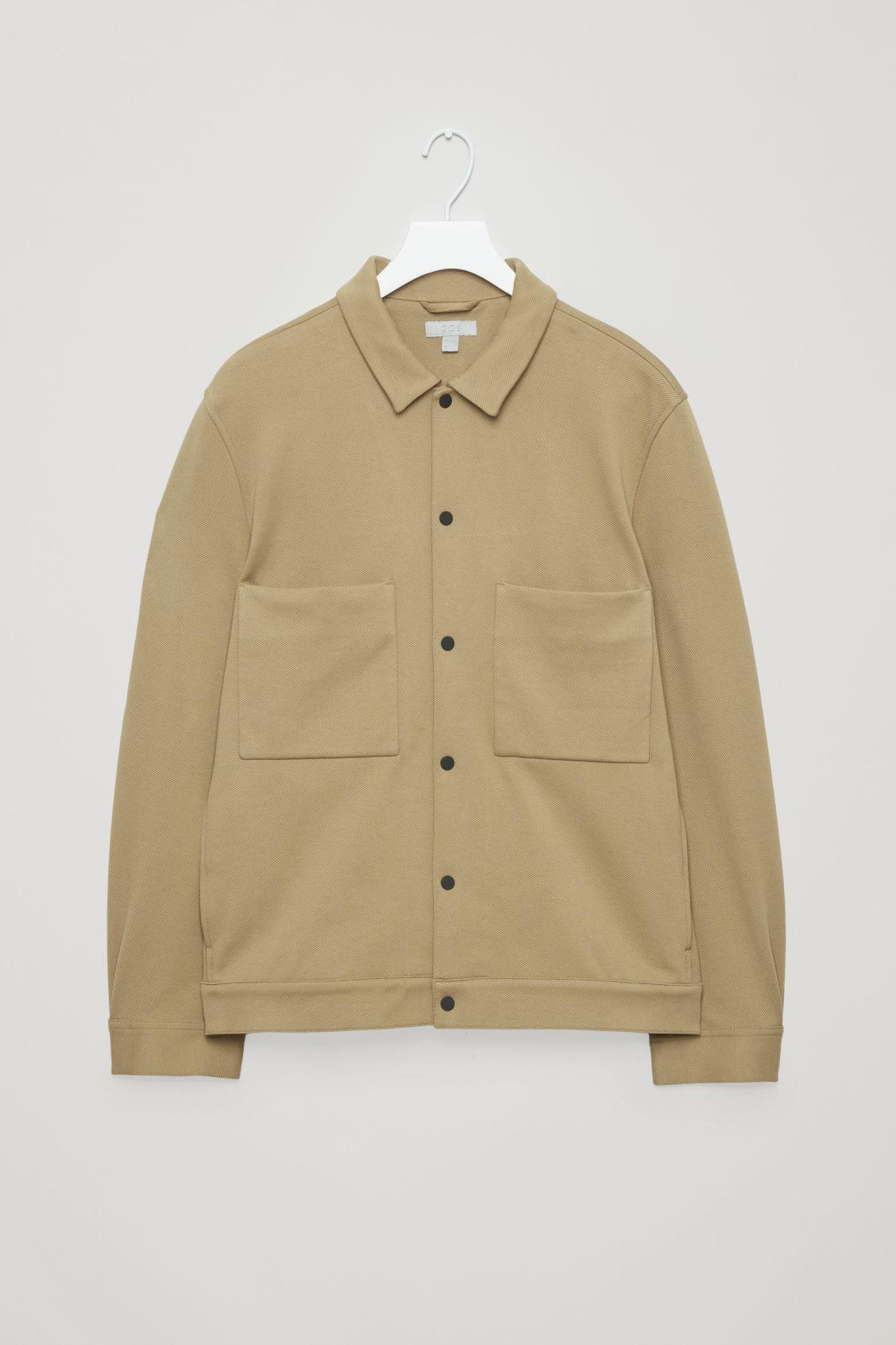 cos cotton twill shirt jacket