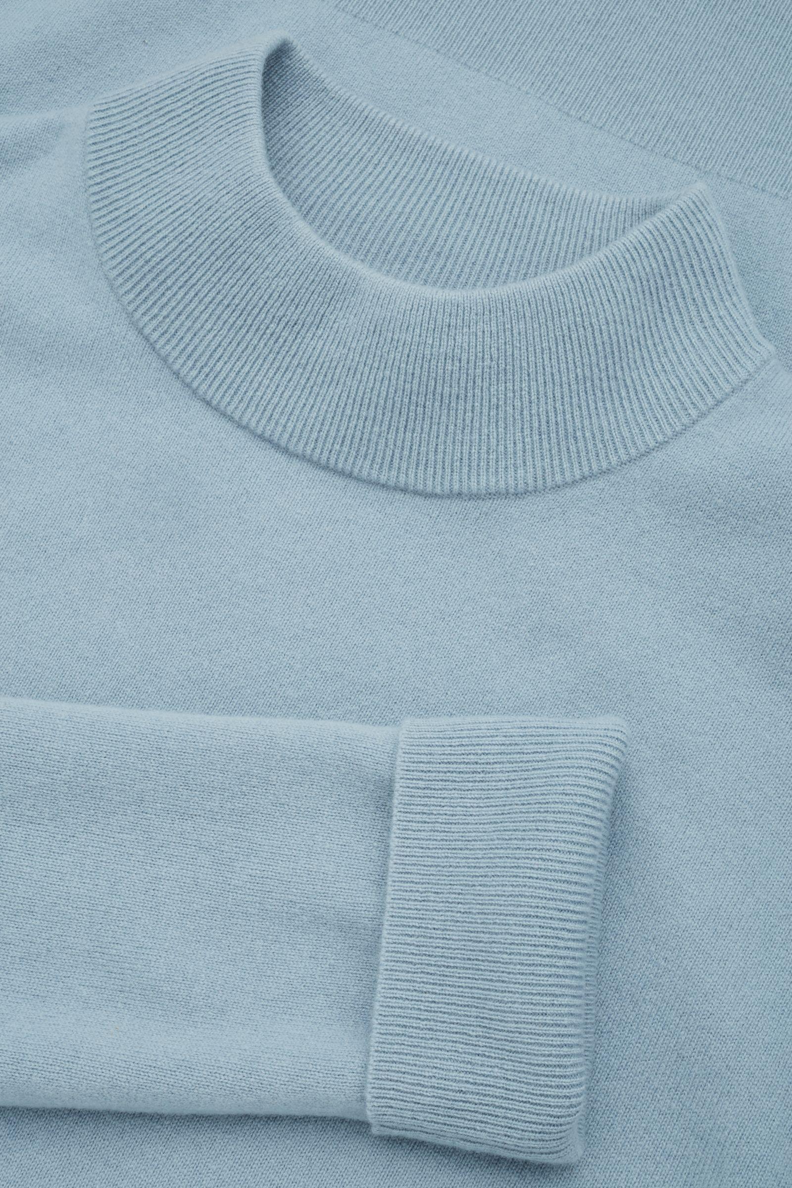 COS Oversized High-neck Jumper in Blue 