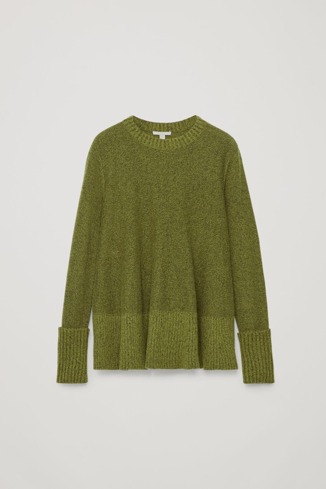 green cotton jumper