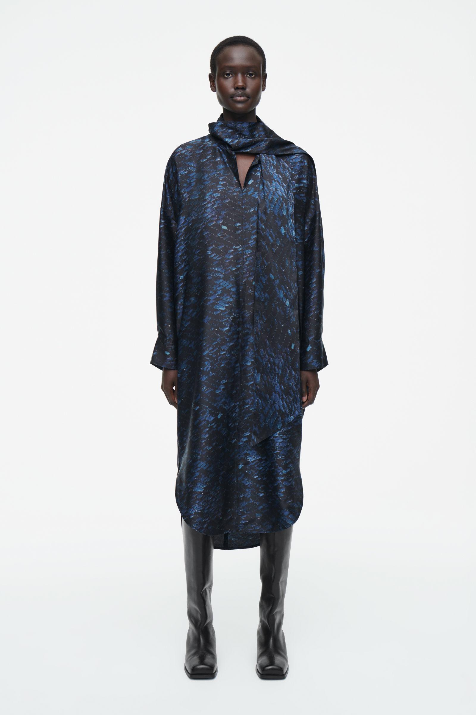 cos silk scarf dress COS The Silk Scarf Dress