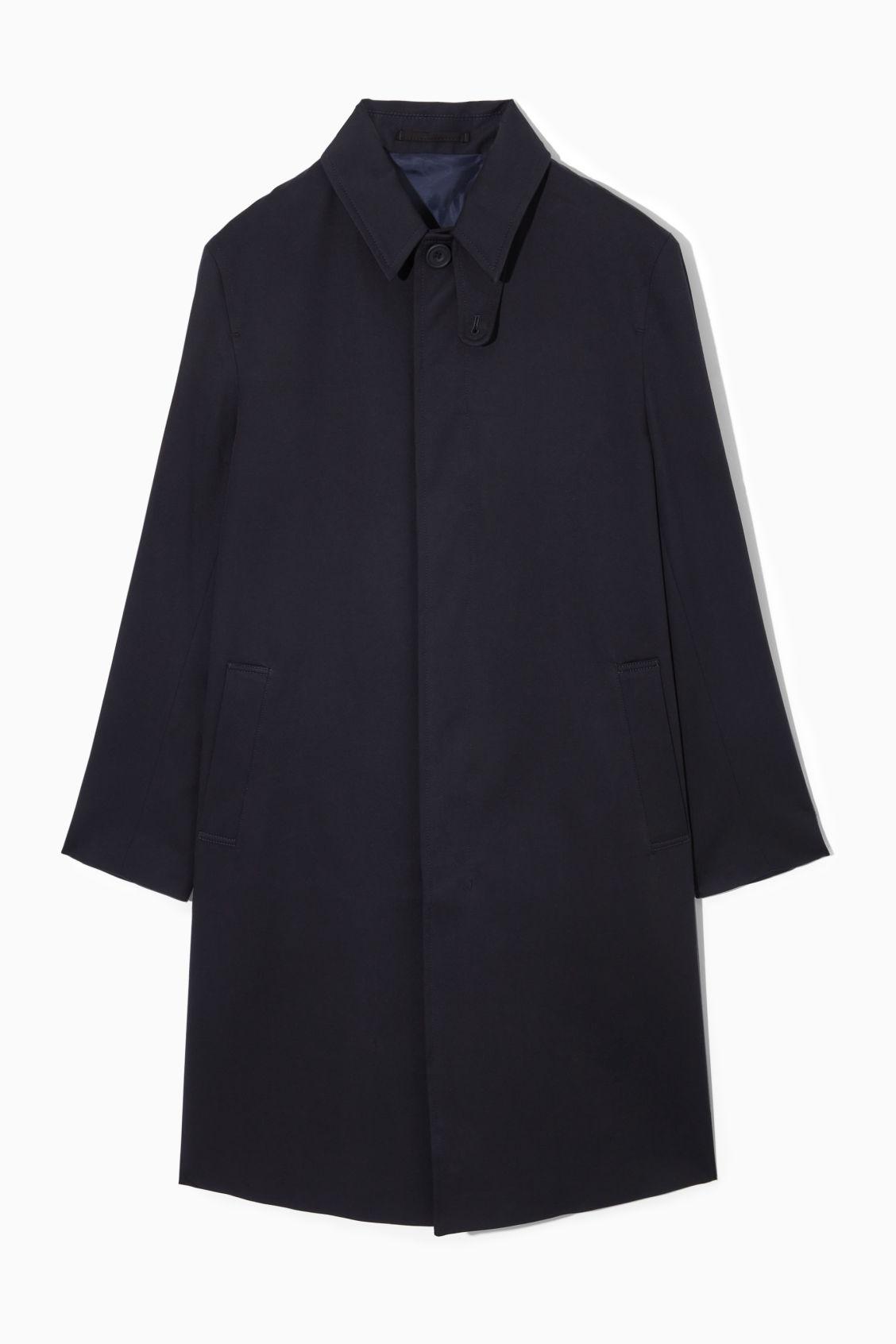 COS Twill Car Coat in Blue for Men Lyst
