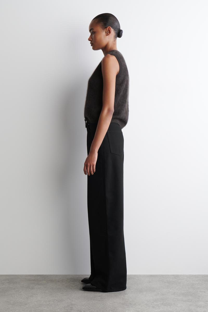 COS Dial Wide-Leg Jeans in Black | Lyst