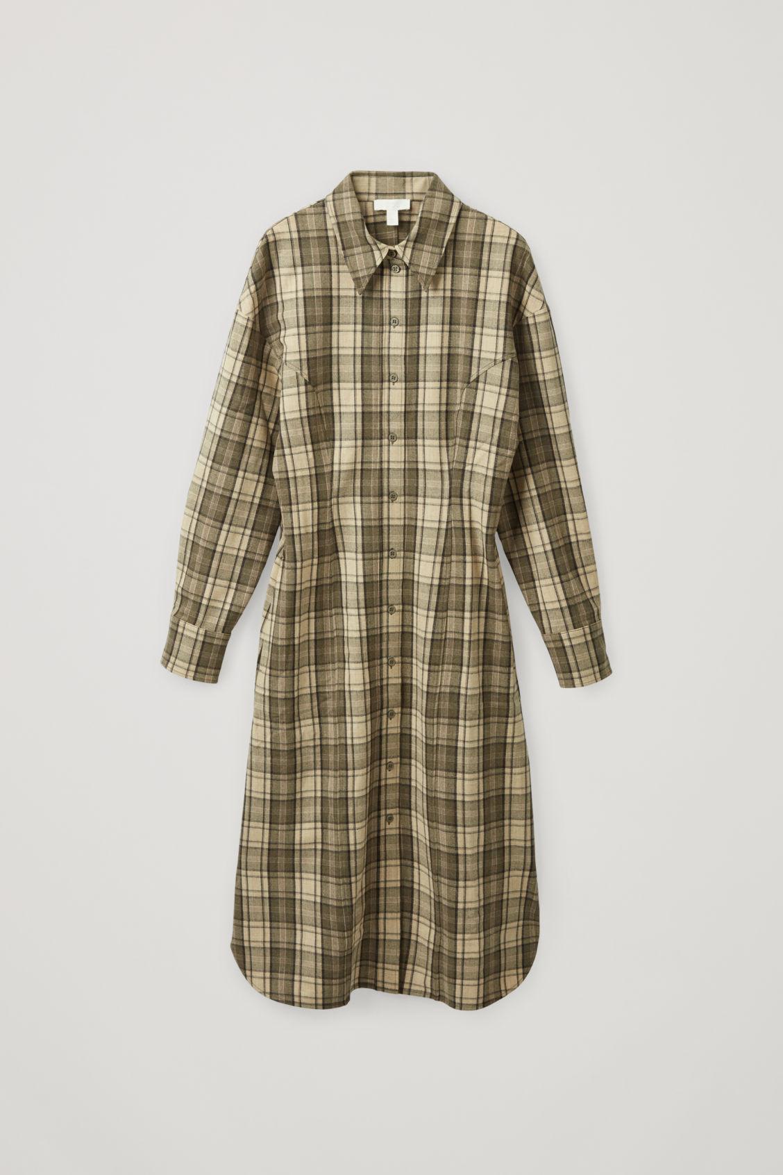 wool shirt dress