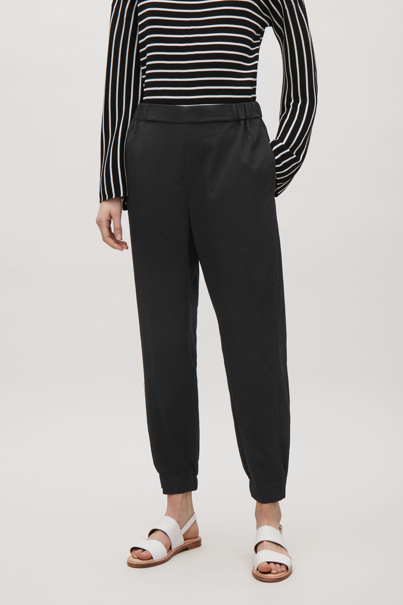 COS Wool Elastic Waist \u0026 Cuff Trousers 