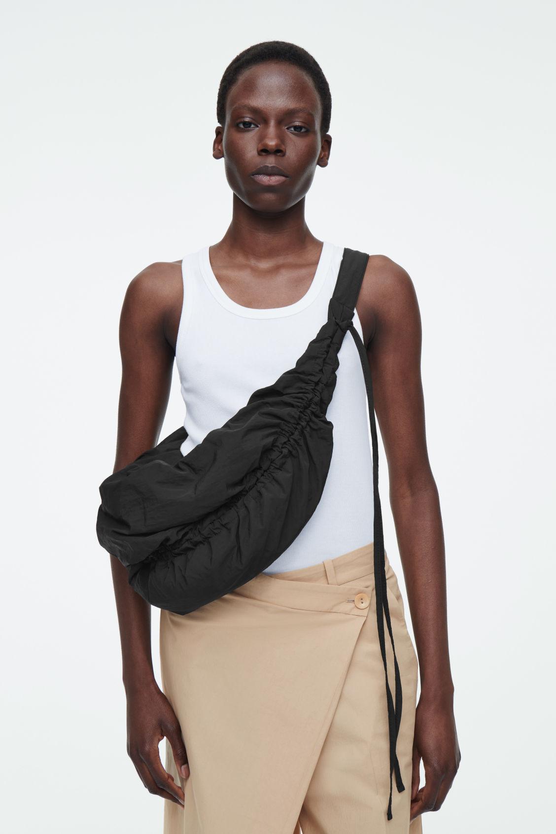 【COS】 Canopy Nylon Mini Crossbody Bag Black Red☆大人気☆ Cos Canopy Mini Crossbody Nylon in Black | TikTok