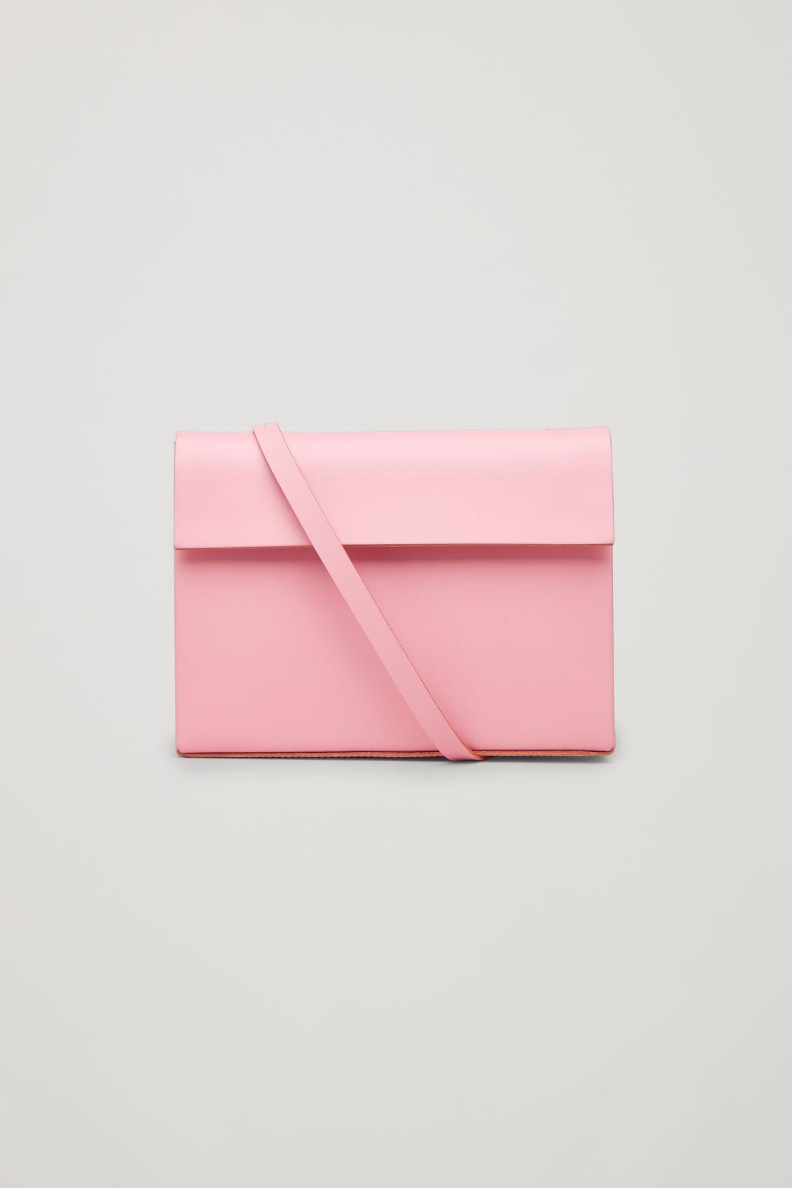 cos structured leather shoulder bag