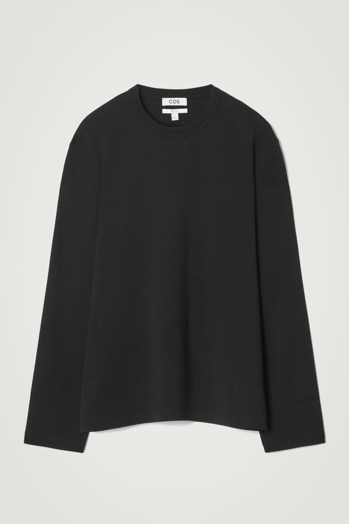 Cos relaxed cotton jersey sweatshirt sale
