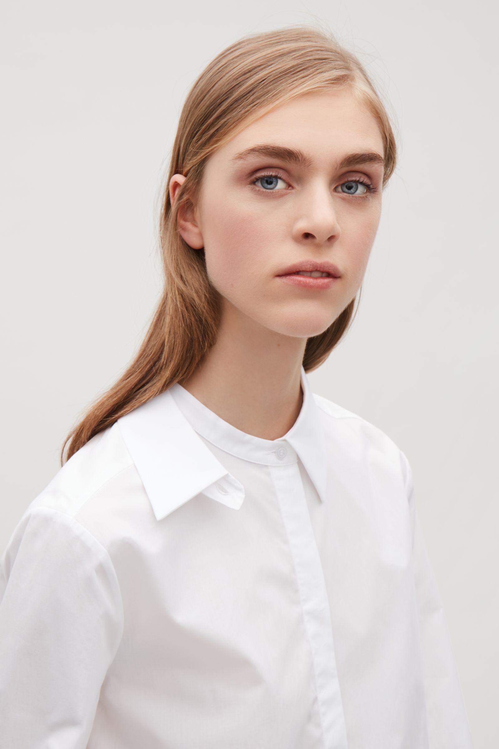 COS Detachable Cuffs And Collar Shirt in White | Lyst UK