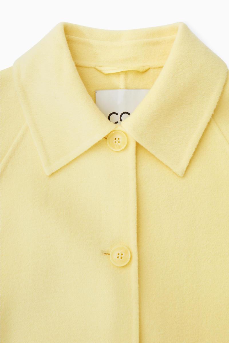 COS Double-faced Wool Jacket in Yellow | Lyst