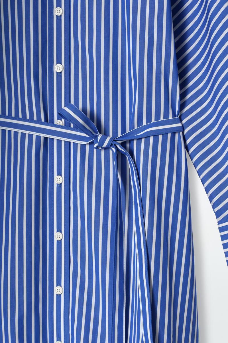 COS Relaxed Cotton Shirt Dress in Blue | Lyst