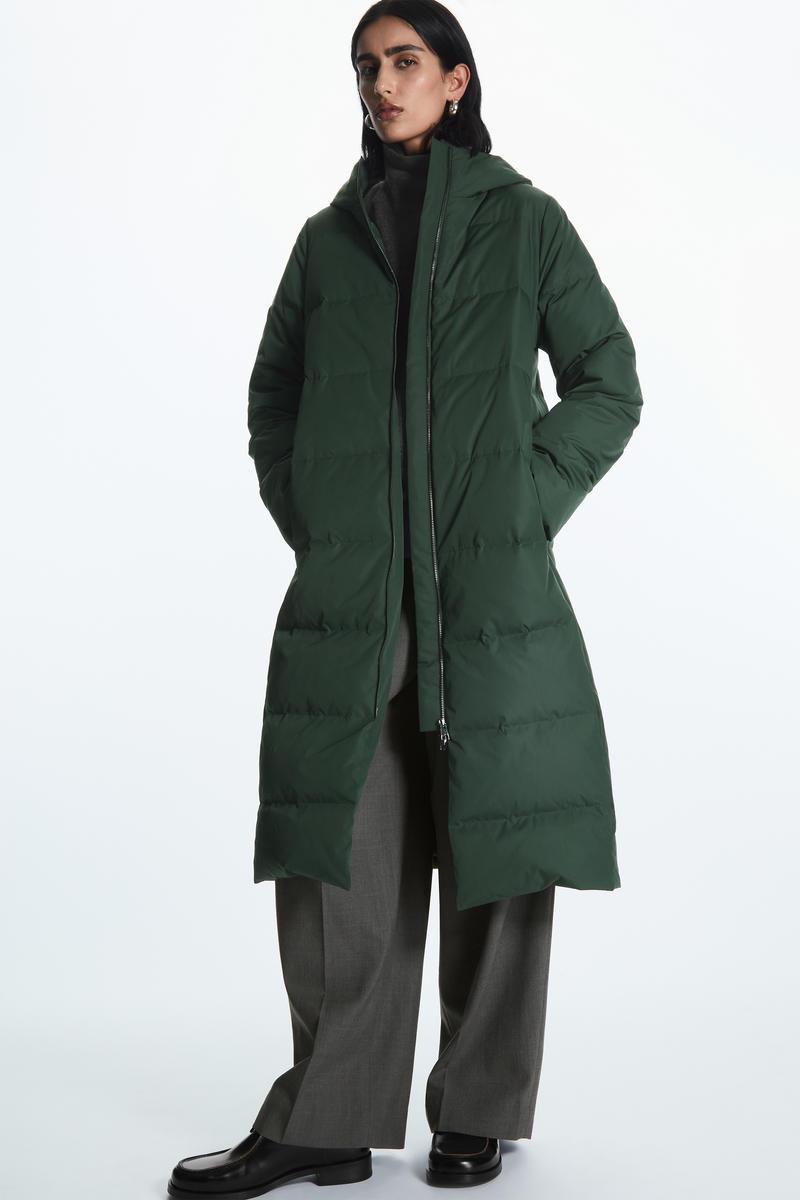Langer Daunenmantel GrÃ¼ner Daunenmantel Damen Jacket Beaumont