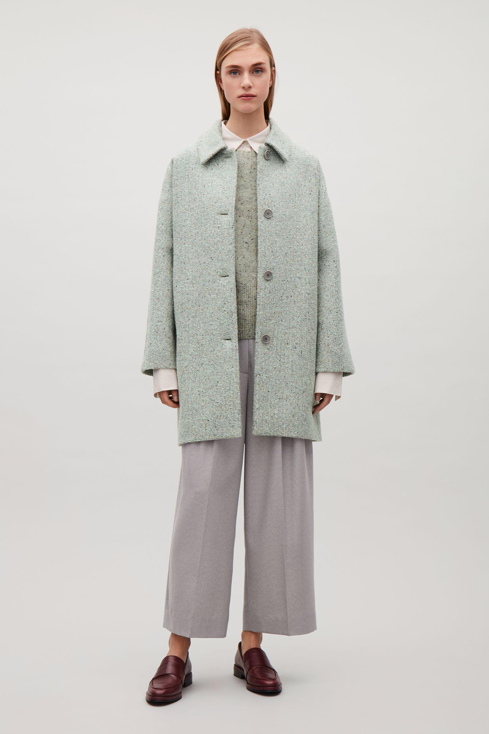 mint wool coat